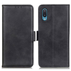 Coque Portefeuille Livre Cuir Etui Clapet M15L pour Samsung Galaxy M02 Noir