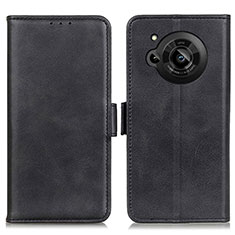 Coque Portefeuille Livre Cuir Etui Clapet M15L pour Sharp Aquos R7s Noir