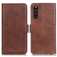 Coque Portefeuille Livre Cuir Etui Clapet M15L pour Sony Xperia 10 III Lite Marron