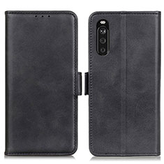 Coque Portefeuille Livre Cuir Etui Clapet M15L pour Sony Xperia 10 III Lite Noir