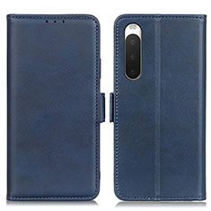 Coque Portefeuille Livre Cuir Etui Clapet M15L pour Sony Xperia 10 IV Bleu