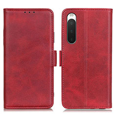Coque Portefeuille Livre Cuir Etui Clapet M15L pour Sony Xperia 10 IV Rouge