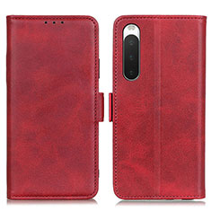 Coque Portefeuille Livre Cuir Etui Clapet M15L pour Sony Xperia 10 IV SOG07 Rouge