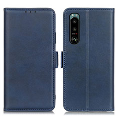 Coque Portefeuille Livre Cuir Etui Clapet M15L pour Sony Xperia 5 III Bleu