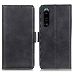 Coque Portefeuille Livre Cuir Etui Clapet M15L pour Sony Xperia 5 III SO-53B Noir