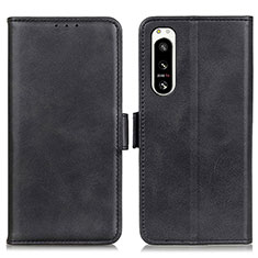 Coque Portefeuille Livre Cuir Etui Clapet M15L pour Sony Xperia 5 IV Noir