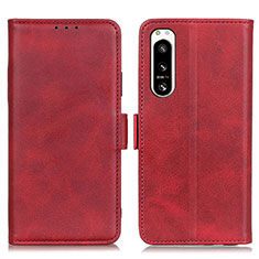 Coque Portefeuille Livre Cuir Etui Clapet M15L pour Sony Xperia 5 IV Rouge