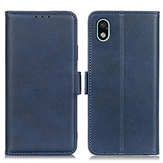 Coque Portefeuille Livre Cuir Etui Clapet M15L pour Sony Xperia Ace III SO-53C Bleu