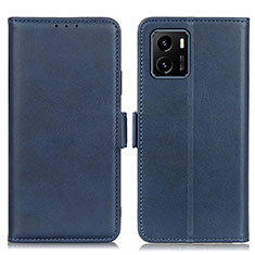 Coque Portefeuille Livre Cuir Etui Clapet M15L pour Vivo iQOO U5x Bleu