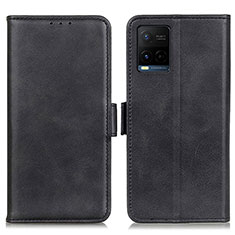 Coque Portefeuille Livre Cuir Etui Clapet M15L pour Vivo Y21 Noir