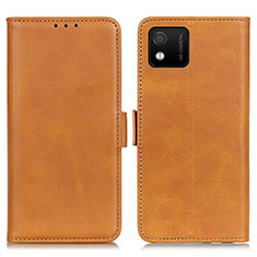 Coque Portefeuille Livre Cuir Etui Clapet M15L pour Wiko Y52 Brun Clair