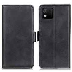 Coque Portefeuille Livre Cuir Etui Clapet M15L pour Wiko Y52 Noir