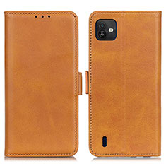 Coque Portefeuille Livre Cuir Etui Clapet M15L pour Wiko Y82 Brun Clair