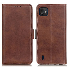 Coque Portefeuille Livre Cuir Etui Clapet M15L pour Wiko Y82 Marron