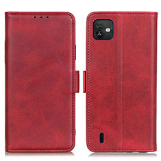 Coque Portefeuille Livre Cuir Etui Clapet M15L pour Wiko Y82 Rouge