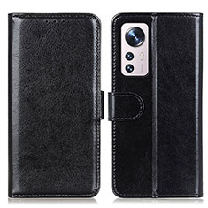 Coque Portefeuille Livre Cuir Etui Clapet M15L pour Xiaomi Mi 12 Pro 5G Noir