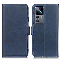 Coque Portefeuille Livre Cuir Etui Clapet M15L pour Xiaomi Mi 12T 5G Bleu