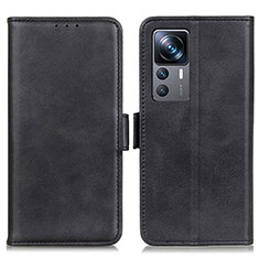 Coque Portefeuille Livre Cuir Etui Clapet M15L pour Xiaomi Mi 12T 5G Noir