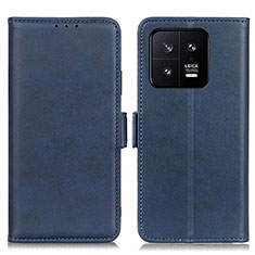 Coque Portefeuille Livre Cuir Etui Clapet M15L pour Xiaomi Mi 13 5G Bleu
