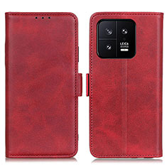 Coque Portefeuille Livre Cuir Etui Clapet M15L pour Xiaomi Mi 13 5G Rouge