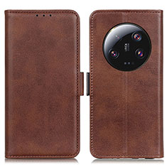 Coque Portefeuille Livre Cuir Etui Clapet M15L pour Xiaomi Mi 13 Ultra 5G Marron