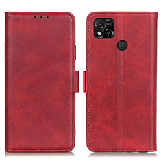 Coque Portefeuille Livre Cuir Etui Clapet M15L pour Xiaomi POCO C3 Rouge