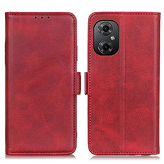 Coque Portefeuille Livre Cuir Etui Clapet M15L pour Xiaomi Poco M4 5G Rouge