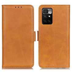 Coque Portefeuille Livre Cuir Etui Clapet M15L pour Xiaomi Redmi 10 (2022) Brun Clair