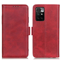 Coque Portefeuille Livre Cuir Etui Clapet M15L pour Xiaomi Redmi 10 (2022) Rouge