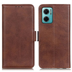 Coque Portefeuille Livre Cuir Etui Clapet M15L pour Xiaomi Redmi 10 5G Marron