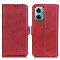 Coque Portefeuille Livre Cuir Etui Clapet M15L pour Xiaomi Redmi 10 5G Rouge