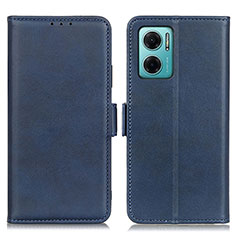 Coque Portefeuille Livre Cuir Etui Clapet M15L pour Xiaomi Redmi 10 Prime Plus 5G Bleu