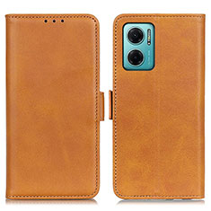 Coque Portefeuille Livre Cuir Etui Clapet M15L pour Xiaomi Redmi 11 Prime 5G Brun Clair