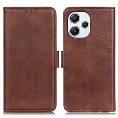 Coque Portefeuille Livre Cuir Etui Clapet M15L pour Xiaomi Redmi 12 4G Marron