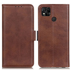 Coque Portefeuille Livre Cuir Etui Clapet M15L pour Xiaomi Redmi 9 India Marron