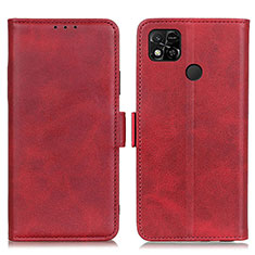 Coque Portefeuille Livre Cuir Etui Clapet M15L pour Xiaomi Redmi 9C Rouge