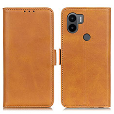 Coque Portefeuille Livre Cuir Etui Clapet M15L pour Xiaomi Redmi A1 Plus Brun Clair