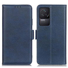 Coque Portefeuille Livre Cuir Etui Clapet M15L pour Xiaomi Redmi K50 Pro 5G Bleu