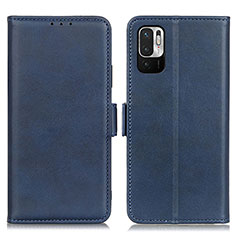 Coque Portefeuille Livre Cuir Etui Clapet M15L pour Xiaomi Redmi Note 10 JE 5G Bleu