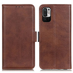 Coque Portefeuille Livre Cuir Etui Clapet M15L pour Xiaomi Redmi Note 10 JE 5G Marron