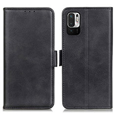 Coque Portefeuille Livre Cuir Etui Clapet M15L pour Xiaomi Redmi Note 10 JE 5G Noir