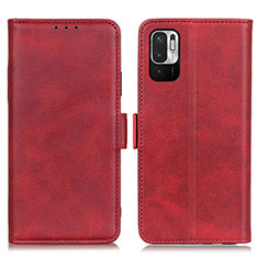 Coque Portefeuille Livre Cuir Etui Clapet M15L pour Xiaomi Redmi Note 10 JE 5G Rouge