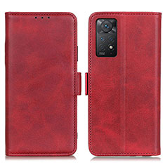 Coque Portefeuille Livre Cuir Etui Clapet M15L pour Xiaomi Redmi Note 11 Pro 4G Rouge