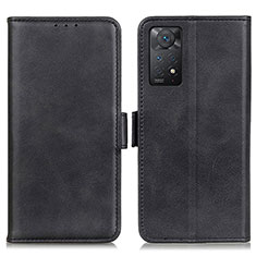Coque Portefeuille Livre Cuir Etui Clapet M15L pour Xiaomi Redmi Note 11 Pro 5G Noir