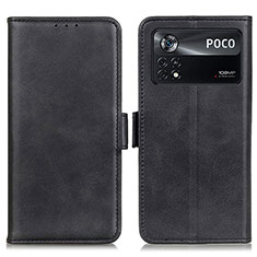 Coque Portefeuille Livre Cuir Etui Clapet M15L pour Xiaomi Redmi Note 11E Pro 5G Noir