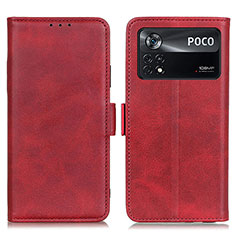 Coque Portefeuille Livre Cuir Etui Clapet M15L pour Xiaomi Redmi Note 11E Pro 5G Rouge