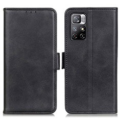 Coque Portefeuille Livre Cuir Etui Clapet M15L pour Xiaomi Redmi Note 11S 5G Noir