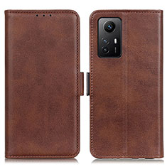 Coque Portefeuille Livre Cuir Etui Clapet M15L pour Xiaomi Redmi Note 12S Marron