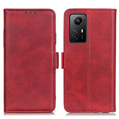 Coque Portefeuille Livre Cuir Etui Clapet M15L pour Xiaomi Redmi Note 12S Rouge