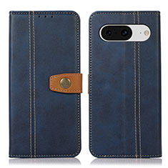 Coque Portefeuille Livre Cuir Etui Clapet M16L pour Google Pixel 8 5G Bleu